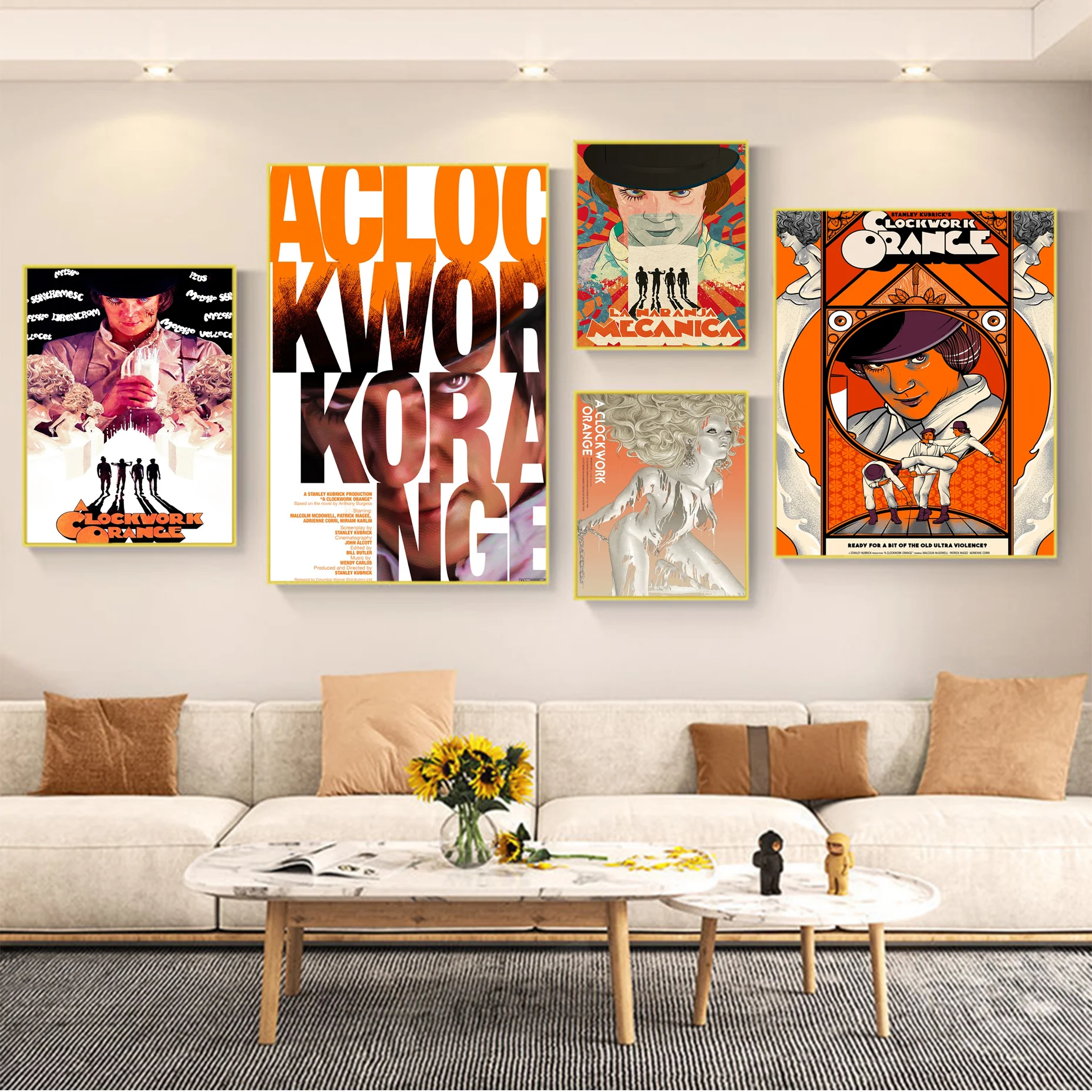 

Movie A Clockwork Orange Classic Movie Posters Fancy Wall Sticker For Living Room Bar Decoration Decor Art Wall Stickers