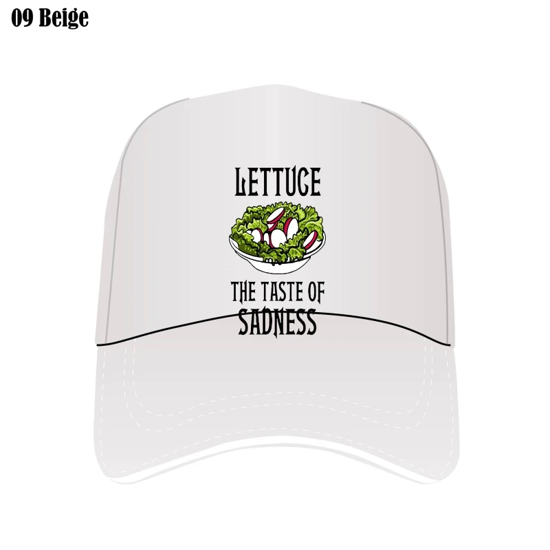 

Lettuce The Taste Of Sadness Logo White Bill Hats Sunscreen One Size