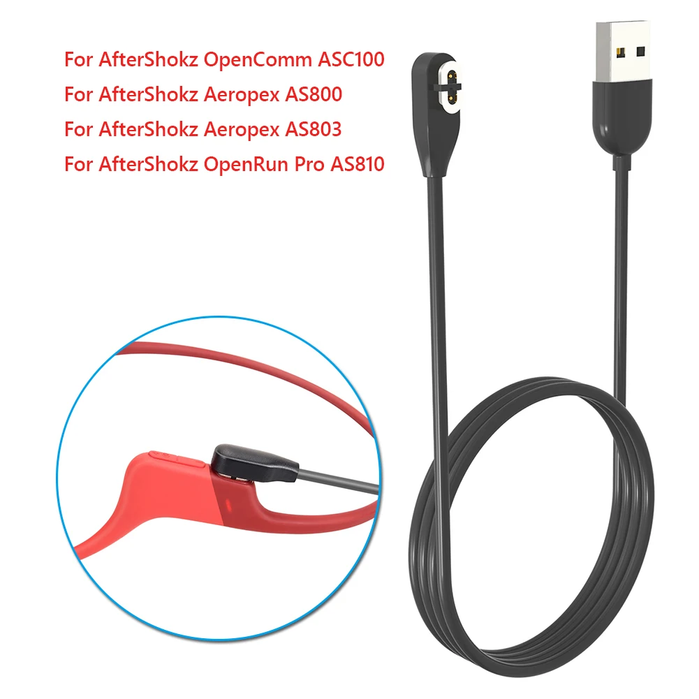 

Bone Conduction Headphones Charger For AfterShokz OpenComm ASC100 / Aeropex AS800AS803/OpenRun Pro AS810 Earphone Charging Cable