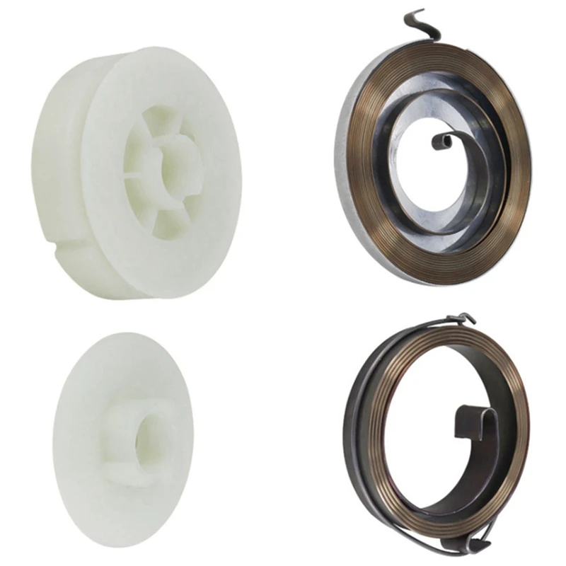 

5X Electric Chainsaw Easy Starter Pulley With 2 Springs Fit Chainsaw For 4500 5200 5800 45Cc 52Cc 58Cc Chainsaw