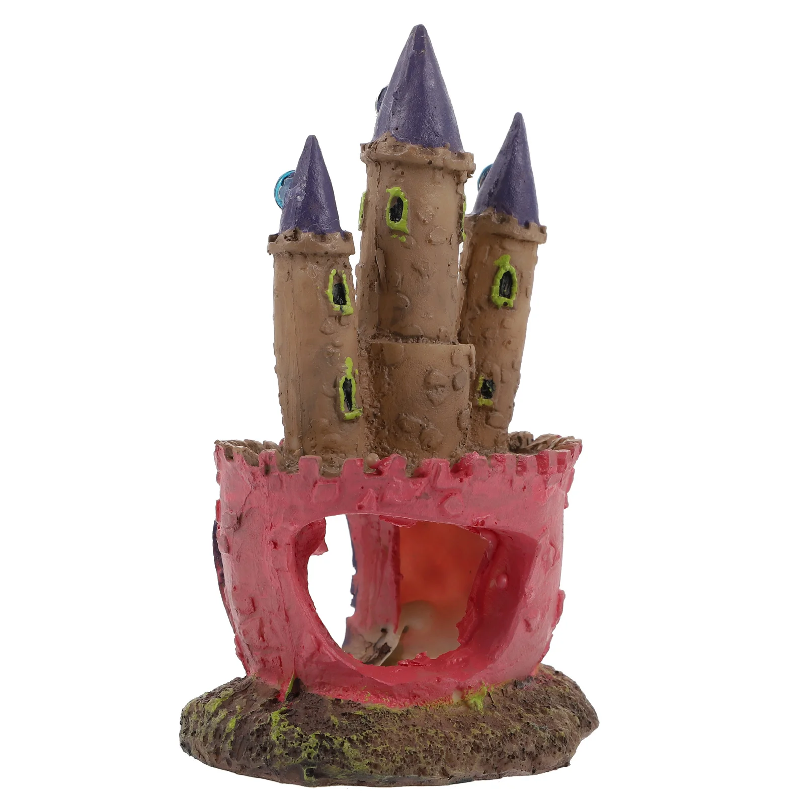 

1pc Aquarium Fish Tank Underwater Castle House Decoration Hideaway Ornament