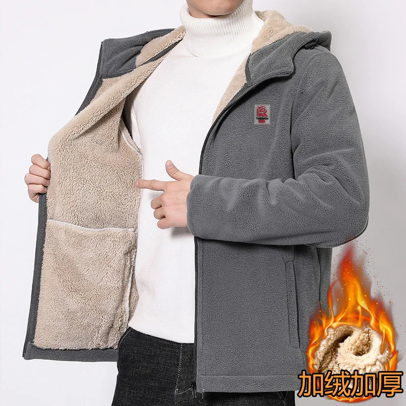 

Мужская зимняя кашемировая теплая куртка для походов, баскетбола, бега, водонепроницаемые спортивные пальто для фитнеса и спортзала, ветровка с капюшоном, 2023