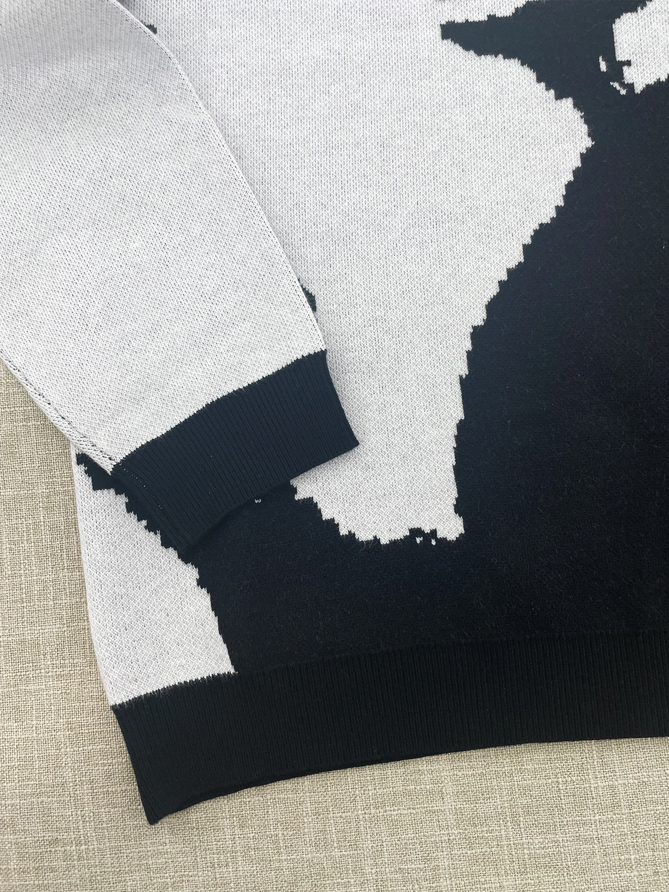 Y2k эстетичный Зимний вязаный пуловер для людей-мишеней винтажный свитер с