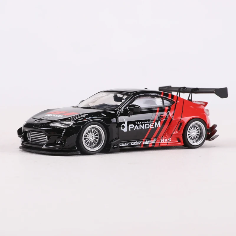 

1:64 Pandem GT86 V3 HKS Black/Red Alloy Model Car Cherry Blossom Coating
