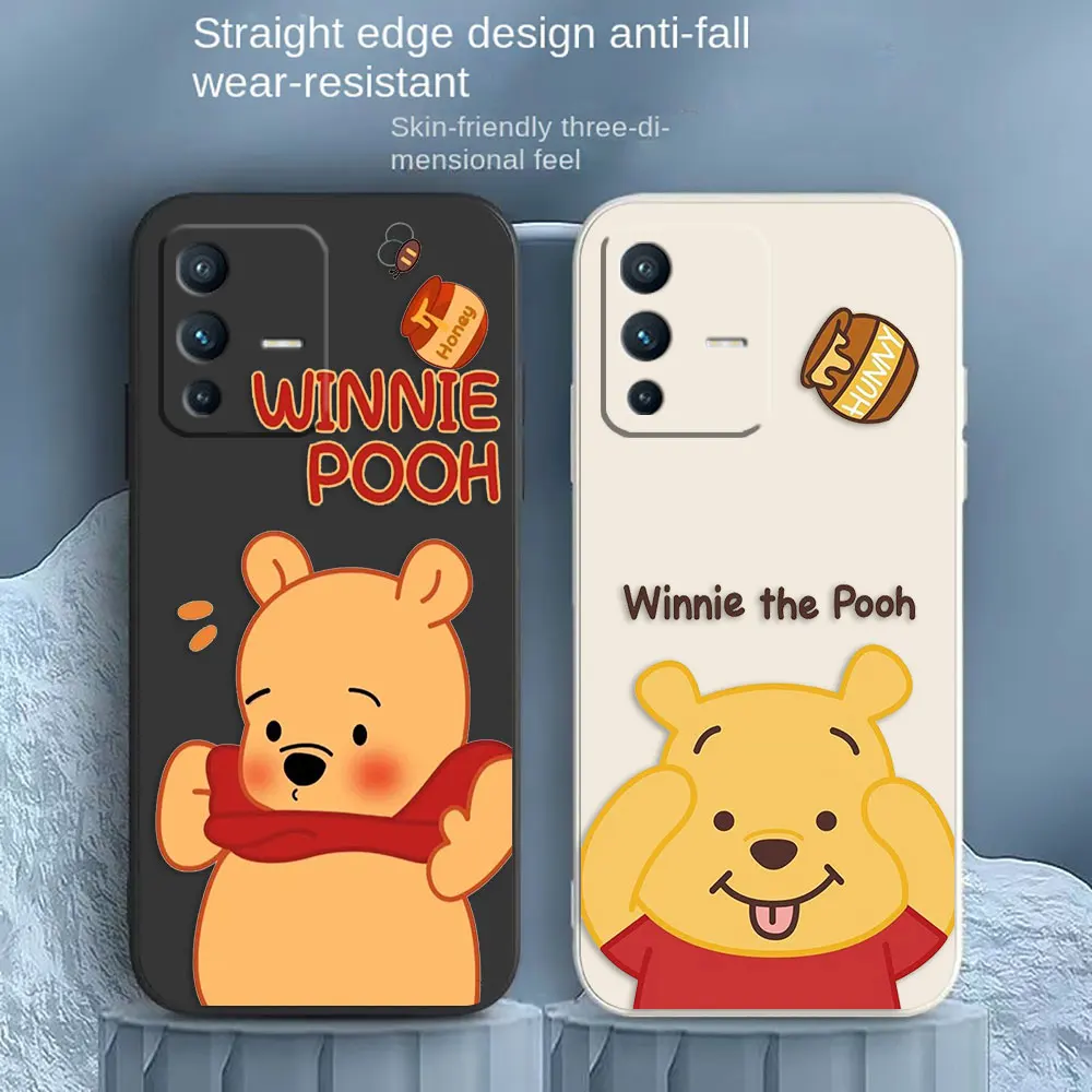 

Anime Piglet Winnie Pooh Phone Case For VIVO S1 S5 S6 S7 S9 S9E S10 S12 S15 S16 S16E T1 T2X V15 V20 V21 V23 PRO 5G Case Funda