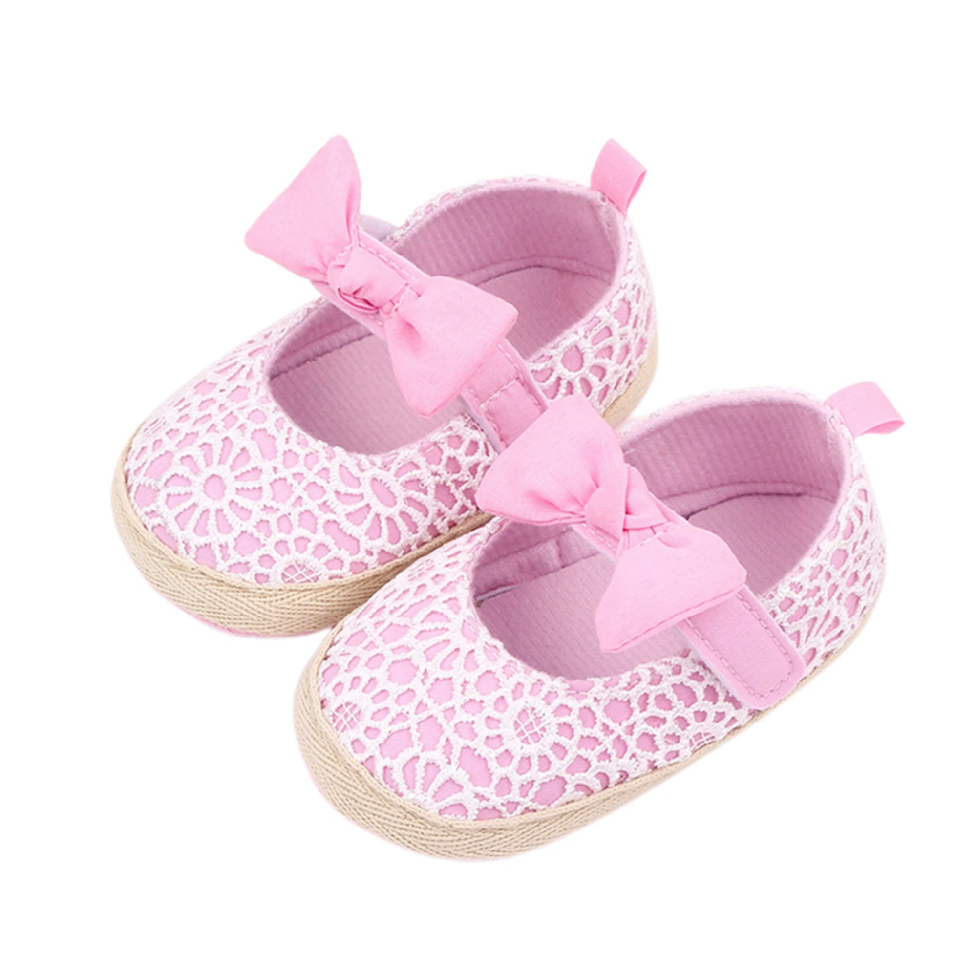 

Cute Toddler Baby Girl Mary Jane Flats with Non-Slip Soft Sole and Adorable Magnetic Embroidery Bowknot - Stylish Princess