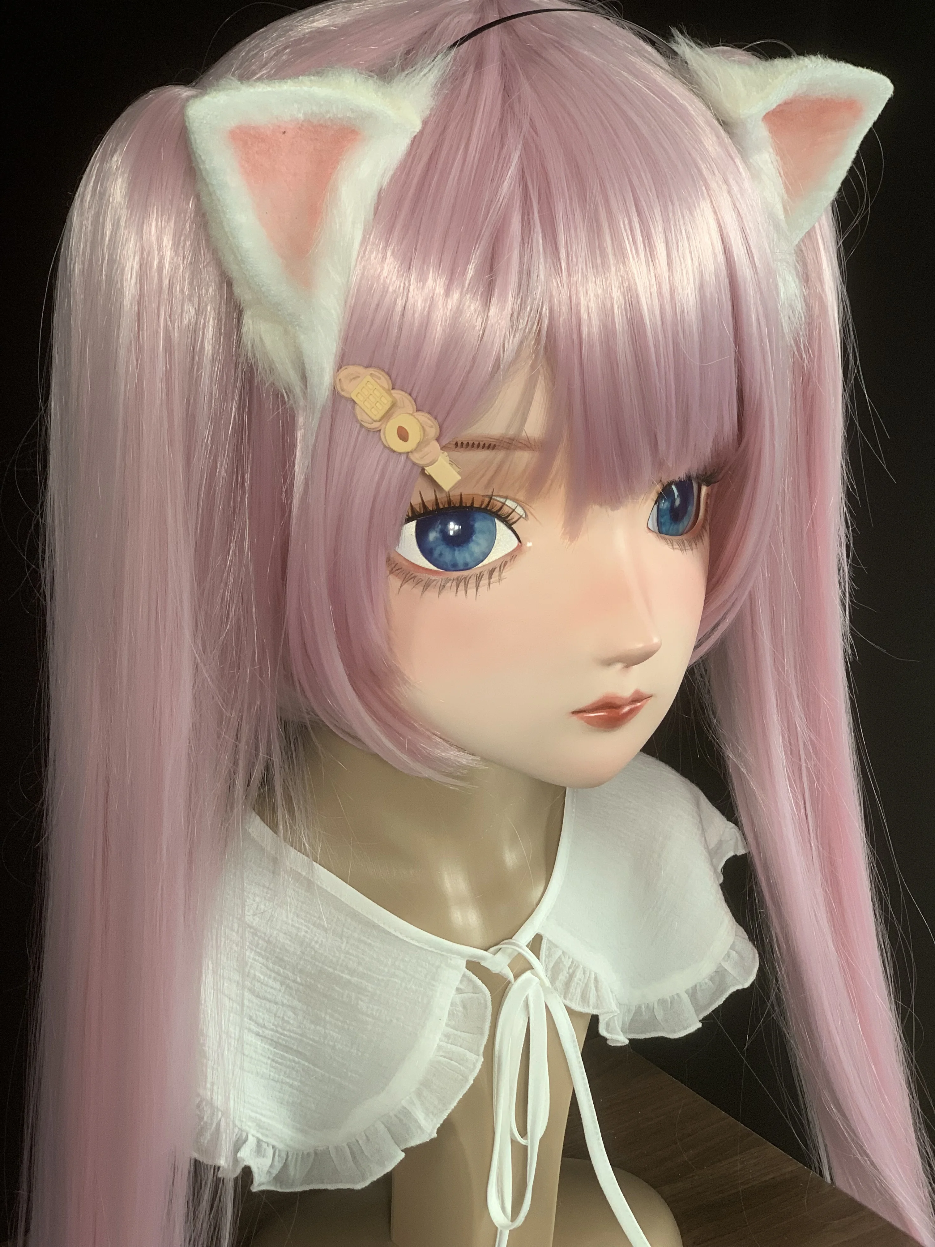 (AL68) высокое качество ручной работы Женская девочка Смола полная голова с замком