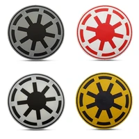 disney star wars pvc fastener 8cm eight tooth spaceship soft rubber red sticker with hook outdoor backpack tactical morale badge