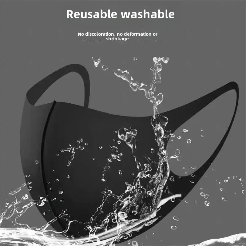 Модная модная черная 3D маска для лица знаменитостей мужчин и женщин дышащая