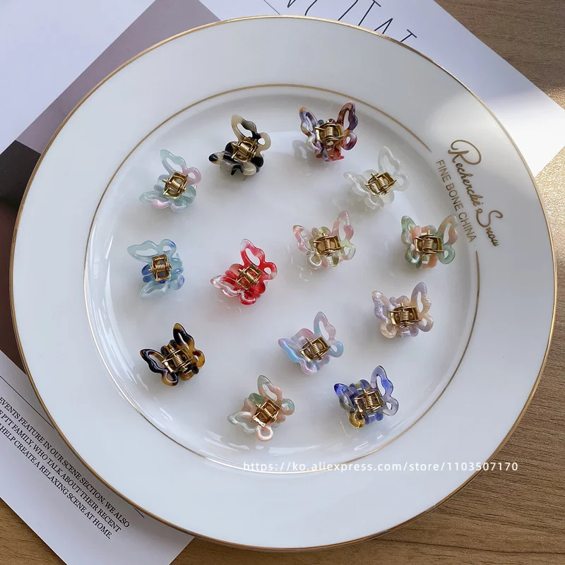 Южная Корея Франция мини-зажим для волос с бабочкой зажим челки та же бабушка