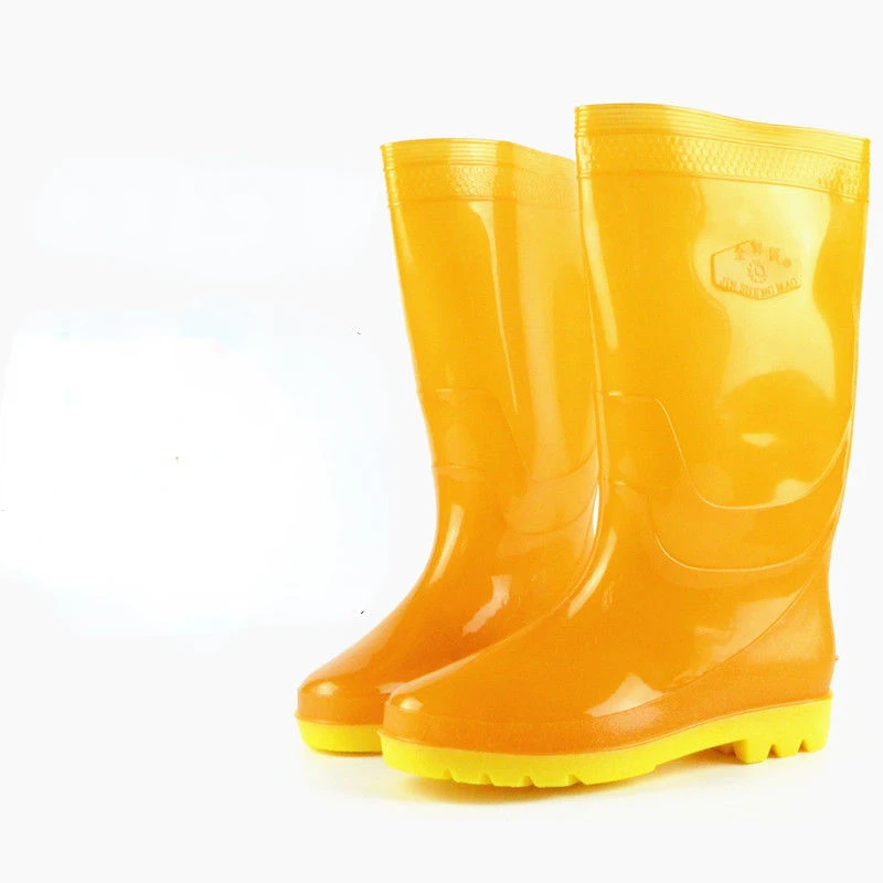 Новые мужские модные сапоги до колена водонепроницаемые резиновые из ПВХ