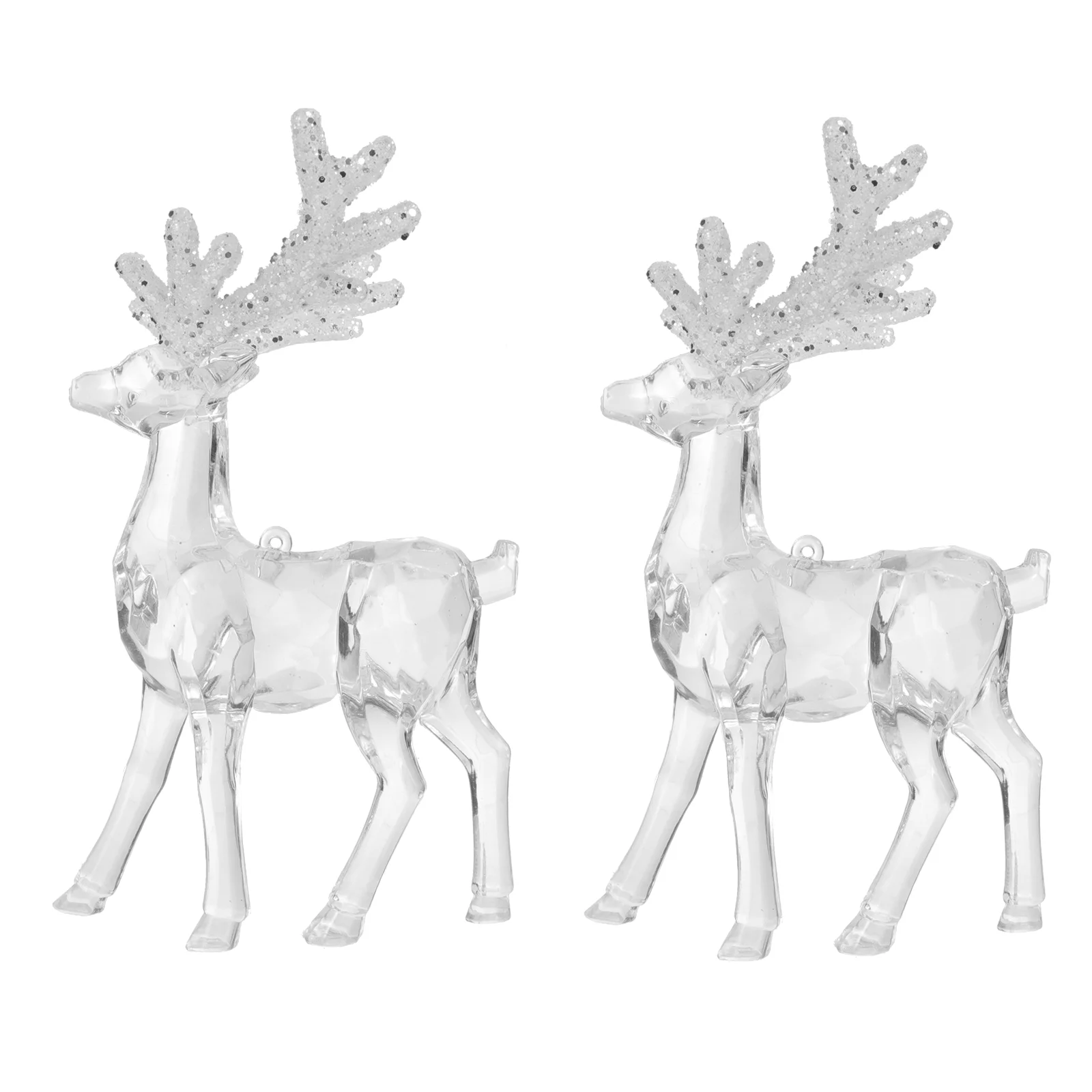 

Christmas Reindeer Deer Figurines Crystal Sculpture Glass Ornament Figurine Decorations Table Figures Statues Paperweight Elk