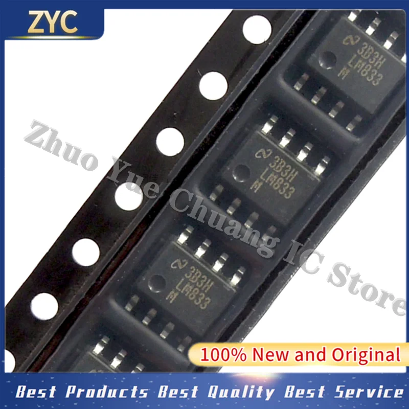 10 шт./лот LM833 LM833M LM833MX SOP-8 100% Новый оригинальный IC чип