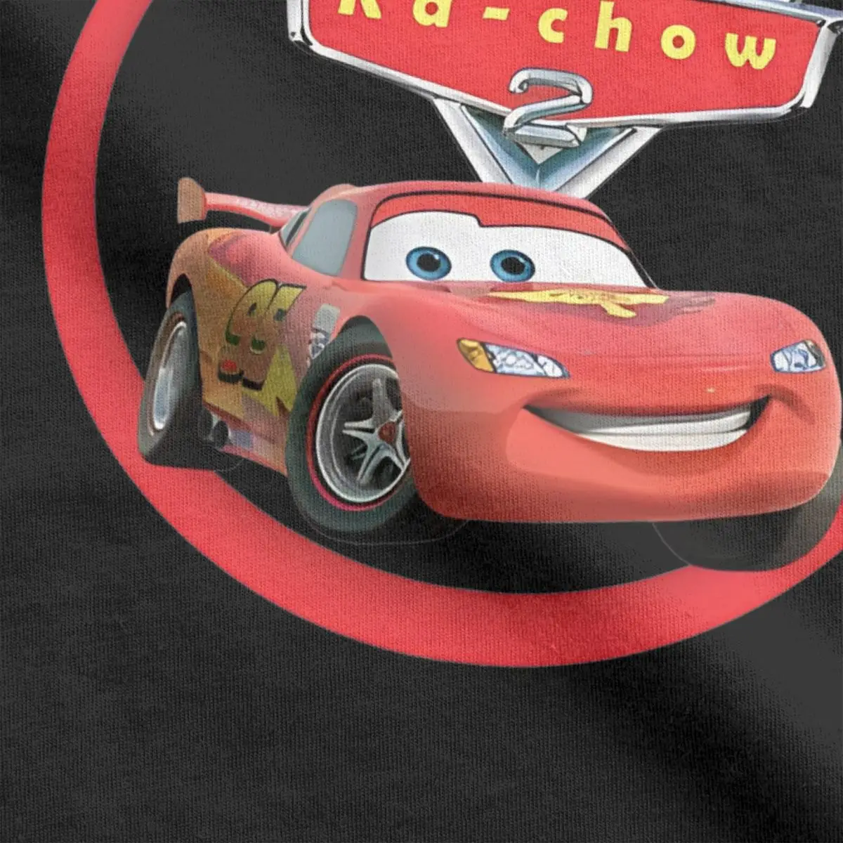 Футболка мужская с принтом Молнии Маккуин хлопок круглый вырез креативная