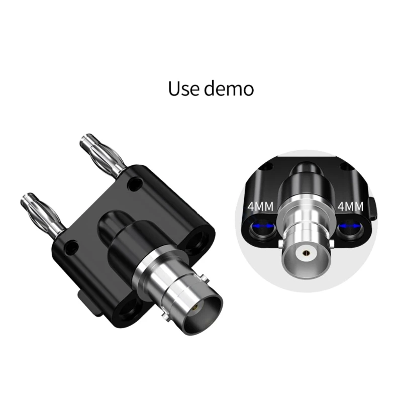 

Oscilloscope BNC-Female Plug to 4mm Dual Banana Male Jack Socket Binding Post RF-Coax Coaxial Connector Adapter Drop Shipping
