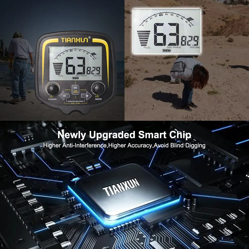 Металлоискатель TX-850 подземный профессиональный сканер глубины 2 5 м поисковик