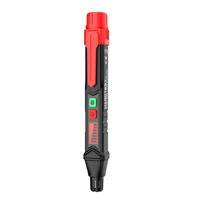 

Gas Leak Detector Combustible Gas Detector Audible & Visual Alarm LCD Display