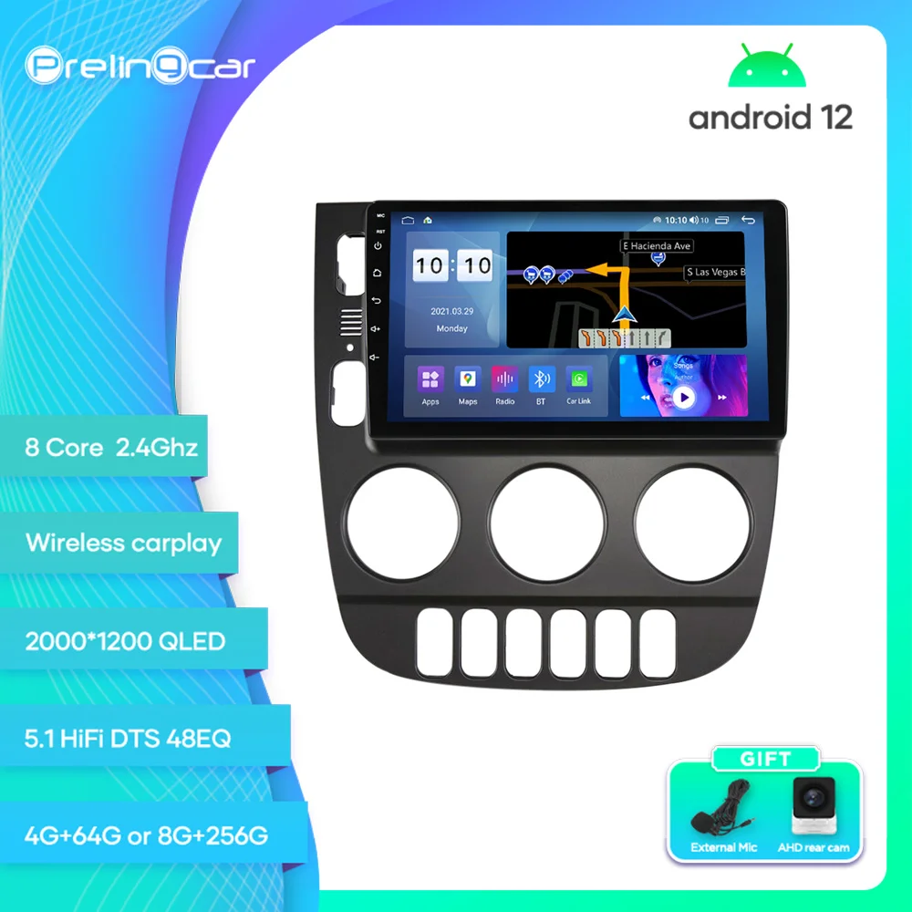 

Prelingcar For Mercedes Benz ML 350 2001-2005 Android 12 Car Monitor 8 256g Carplay RDS GPS Built 2din Radio DVD Player 5.1 DST