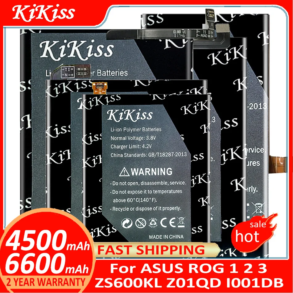 

Аккумулятор KiKiss C11P1801 C11P1901 C11P1903 для ASUS ROG 1 2 3 ROG1 ROG2 ROG3 ZS600KL Z01QD I001DB, аккумуляторы для телефона, Бесплатные инструменты