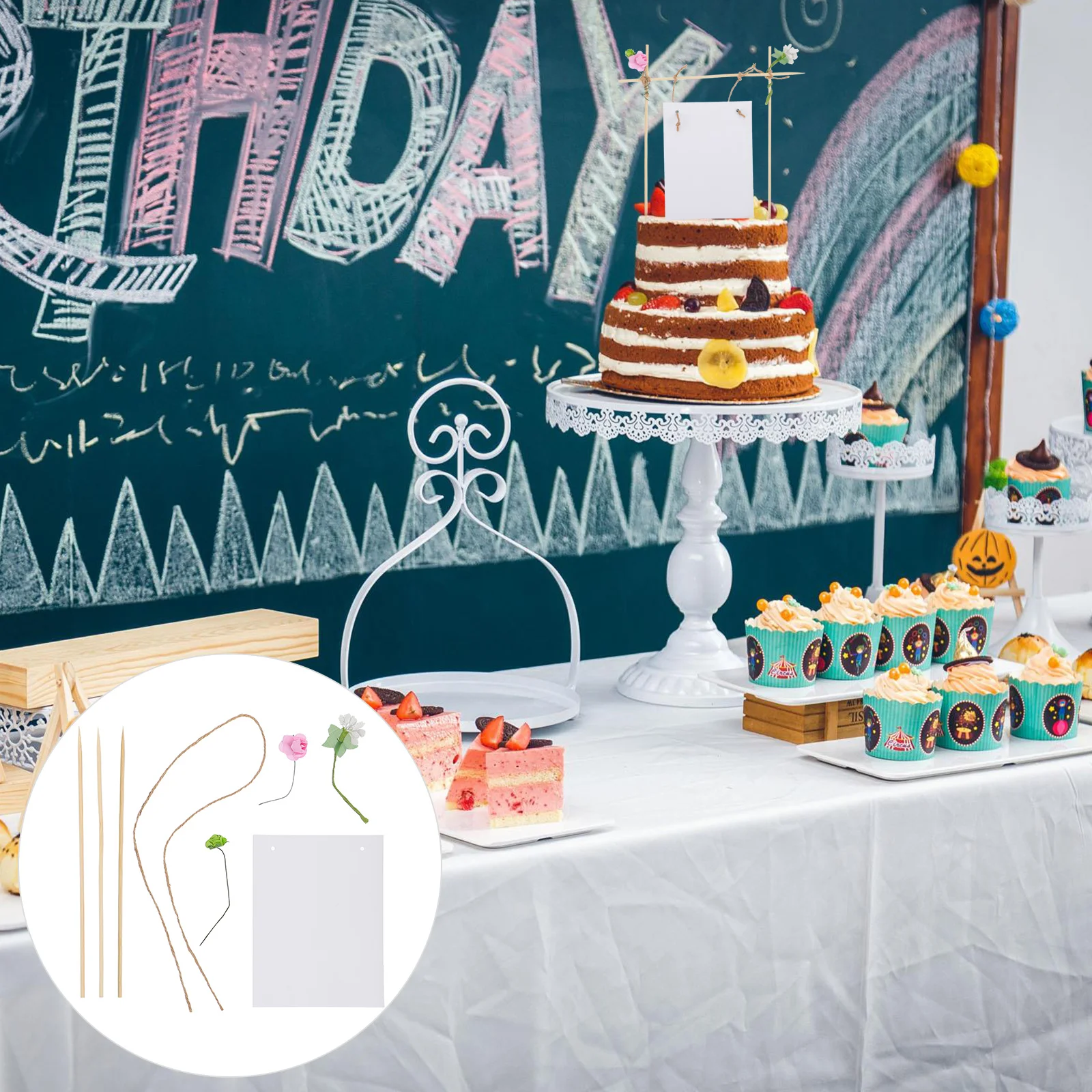 

4 Bags DIY Cake Picks DIY Material Kits Cake Decor