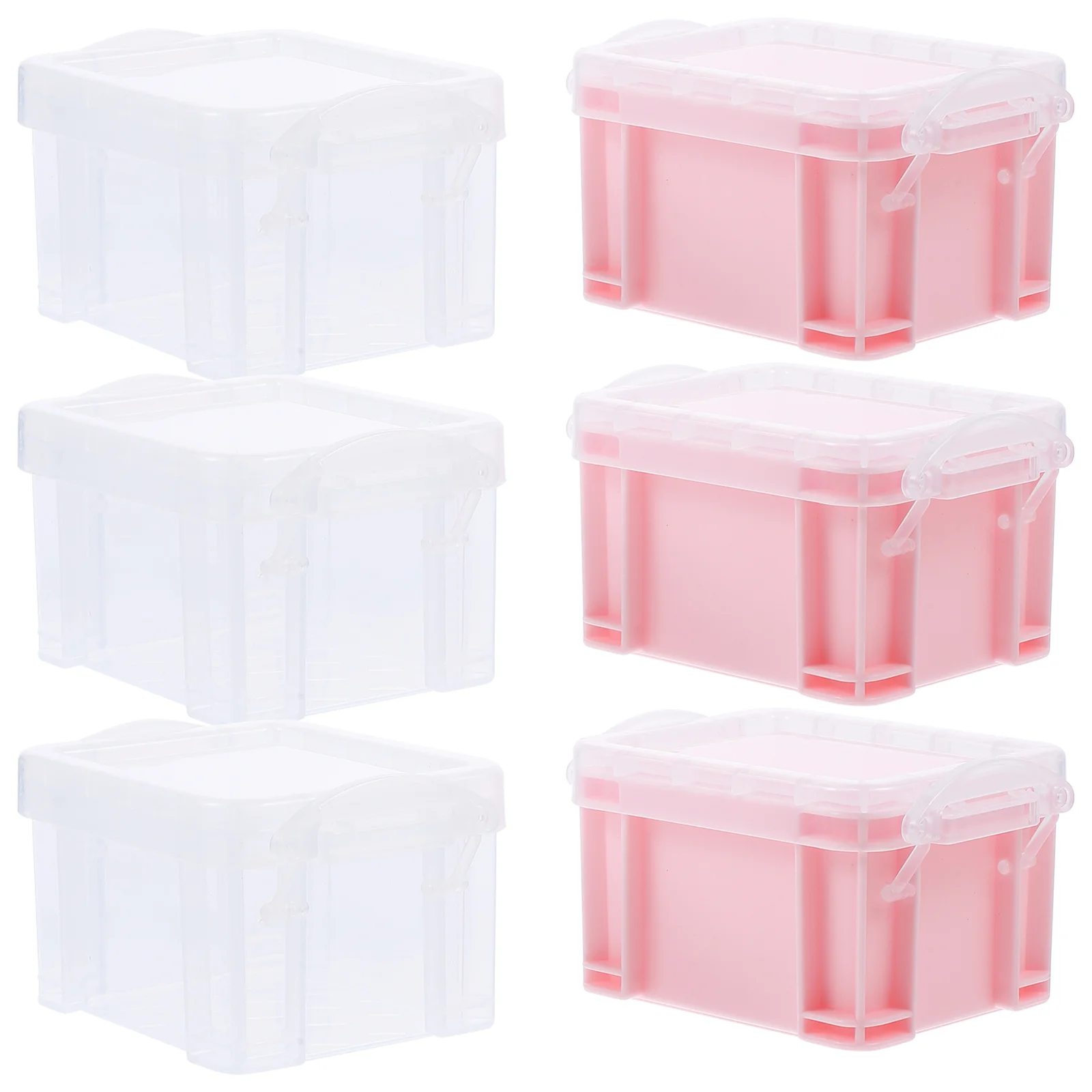 

Small Container Lid Beads Button Case Holder Mini Containers Lids Organizers Plastic Jars Storage Bins
