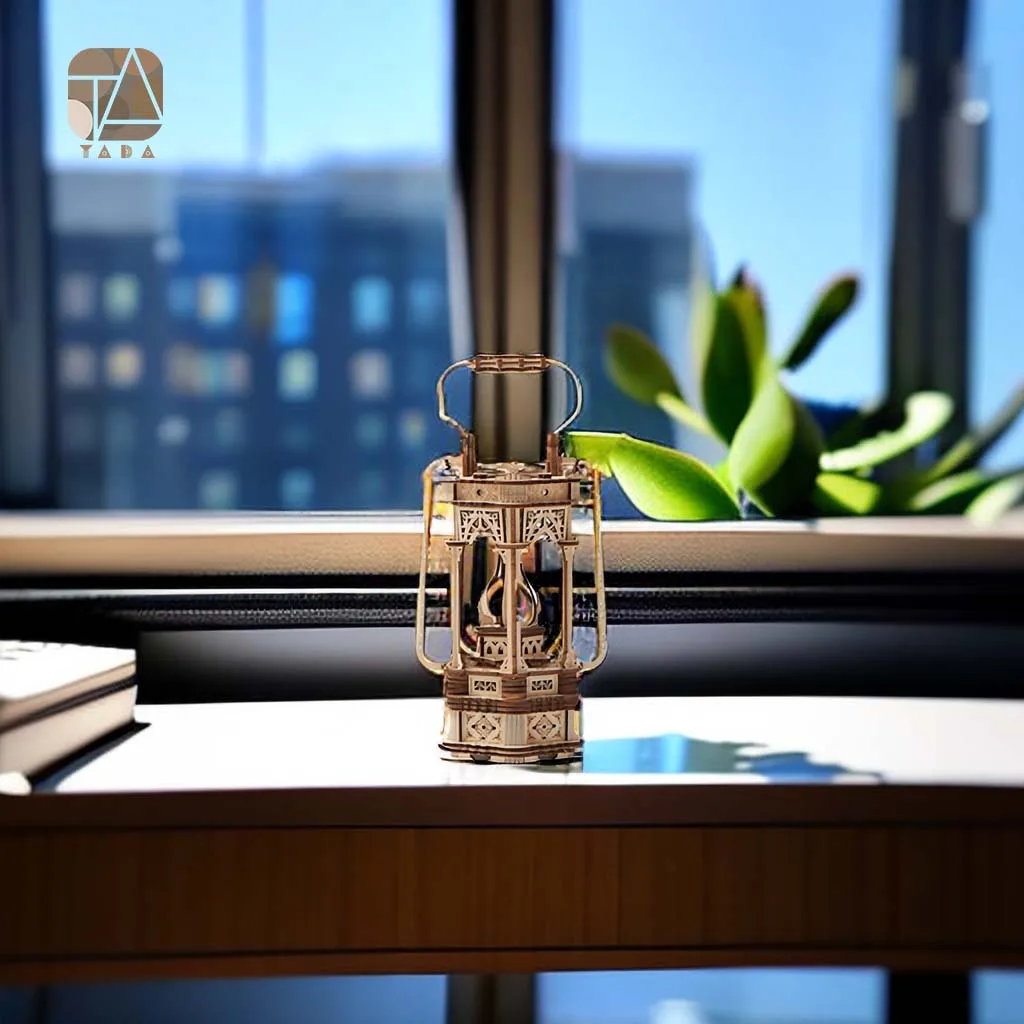 3D головоломка &quotсделай сам&quot с деревянным ночным фонариком модель сборки