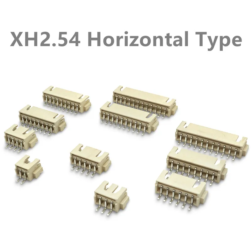 20pcs SMD XH2.54mm Pitch Horizontal type Socket Male female Wire Connector 2p/3/4/5/6/7/8/9/10/11/12P