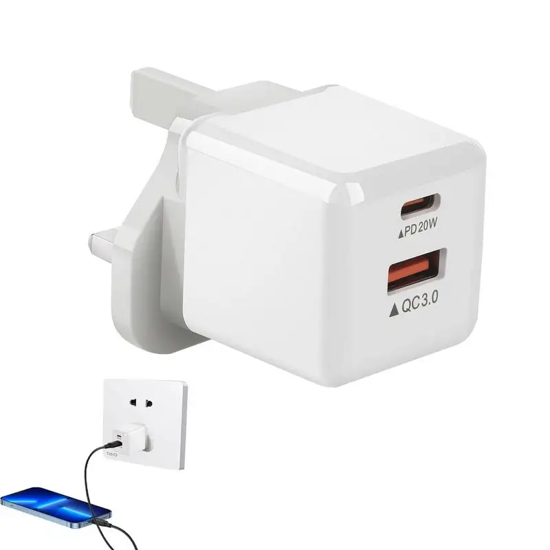 38 Вт PD20W QC3. 0, 18 Вт, европейская, американская и британская быстрая зарядка, зарядное устройство с зарядной головкой PD