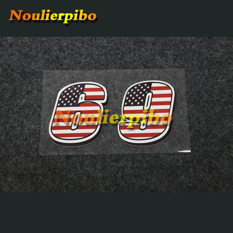 

Creative Car Stickers American Digital Racing American Flag Digital Car Bumper Windshield Decoration Motorcycle PVC Vinyl Decal