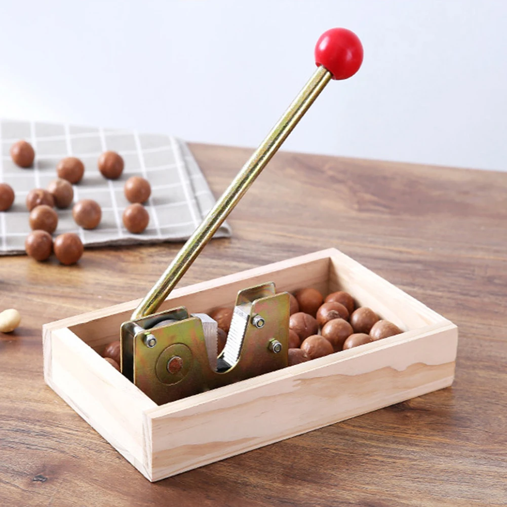 

Открывалка Macadamia, щипцы, кухонная фотопилка с ручкой, портативный металлический прочный нескользящий Многофункциональный щипцы для накипи