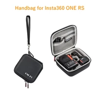 for insta360 one rs panoramic camera portable storage bag 1 inch standalone bag black pu material waterproof handbag accessories