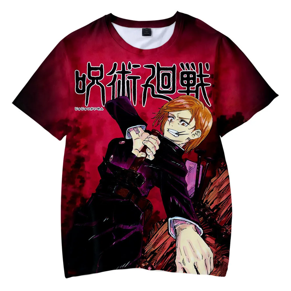 

2022 Anime Jujutsu Kaisen Tshirt Kids Itadori Yuj Summer New 3D Fashion T-shirt Boy Girl Unisex Children's clothing Tshirts Tops