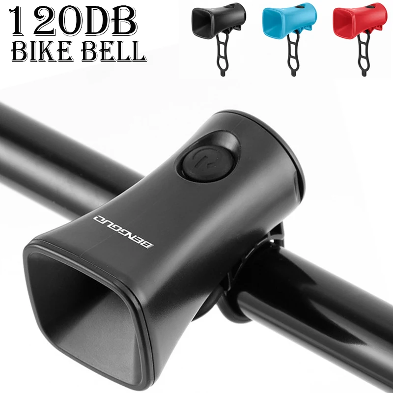 

120db Electric Bicycle Horn Loud Bike Bell With Warning Sound Bike Horns With Warning Sound And Battery For Kids Scooters Bikes