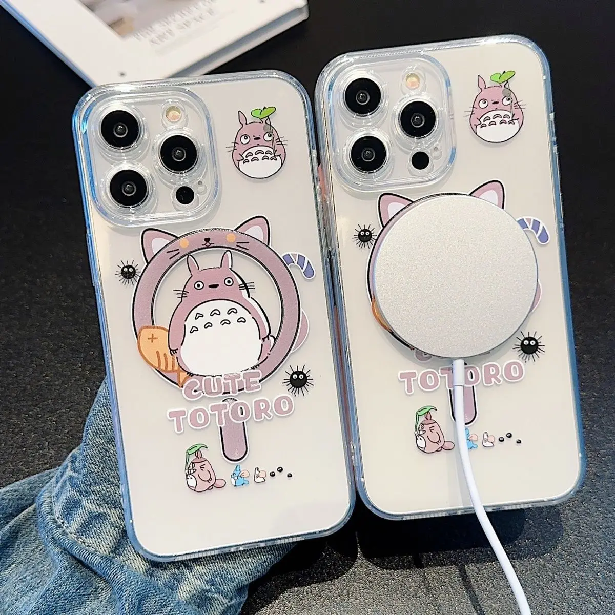 Чехол для телефона Cartoon My N-Neighbors Totoros Magsafe Samsung Galaxy S24 S23 S22 S21 S20 FE Plus Ultra 5G мягкий