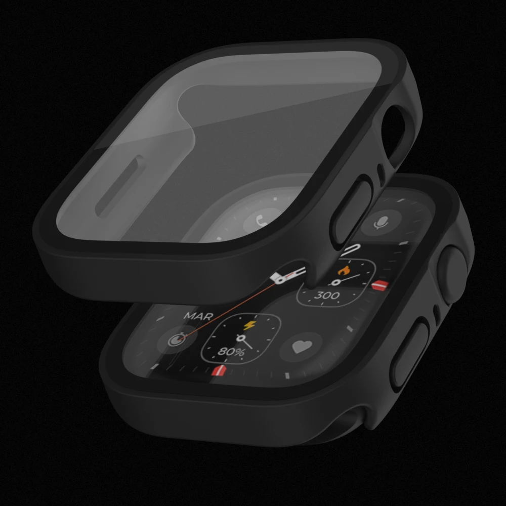 Фото Защитное стекло с прямыми краями для Apple Watch, стекло для моделей 7, 6, 5, 4, SE, 3, 2, 1, 44 мм, 40 мм, 41 мм, 45 мм, аксессуары для iWatch 8 №2
