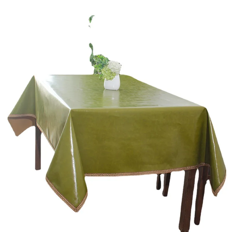 

PU leather waterproof and oil proof hot disposable tablecloth_Joa77