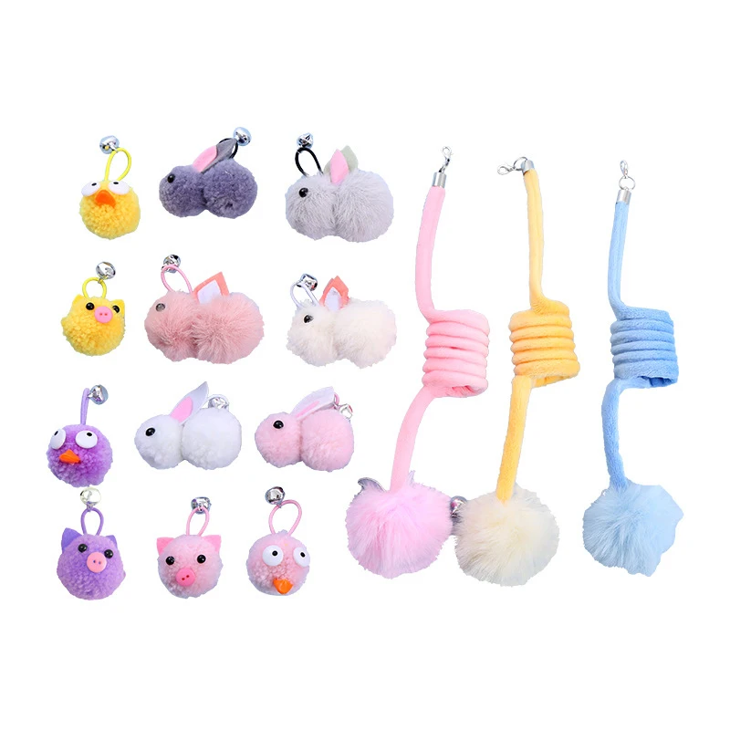 

Pet Cat Toy Funny Cat Stick Feather Replacement Head DIY Funny Cat Toy Bell Replacement Head Pet Supplies Cat Toys