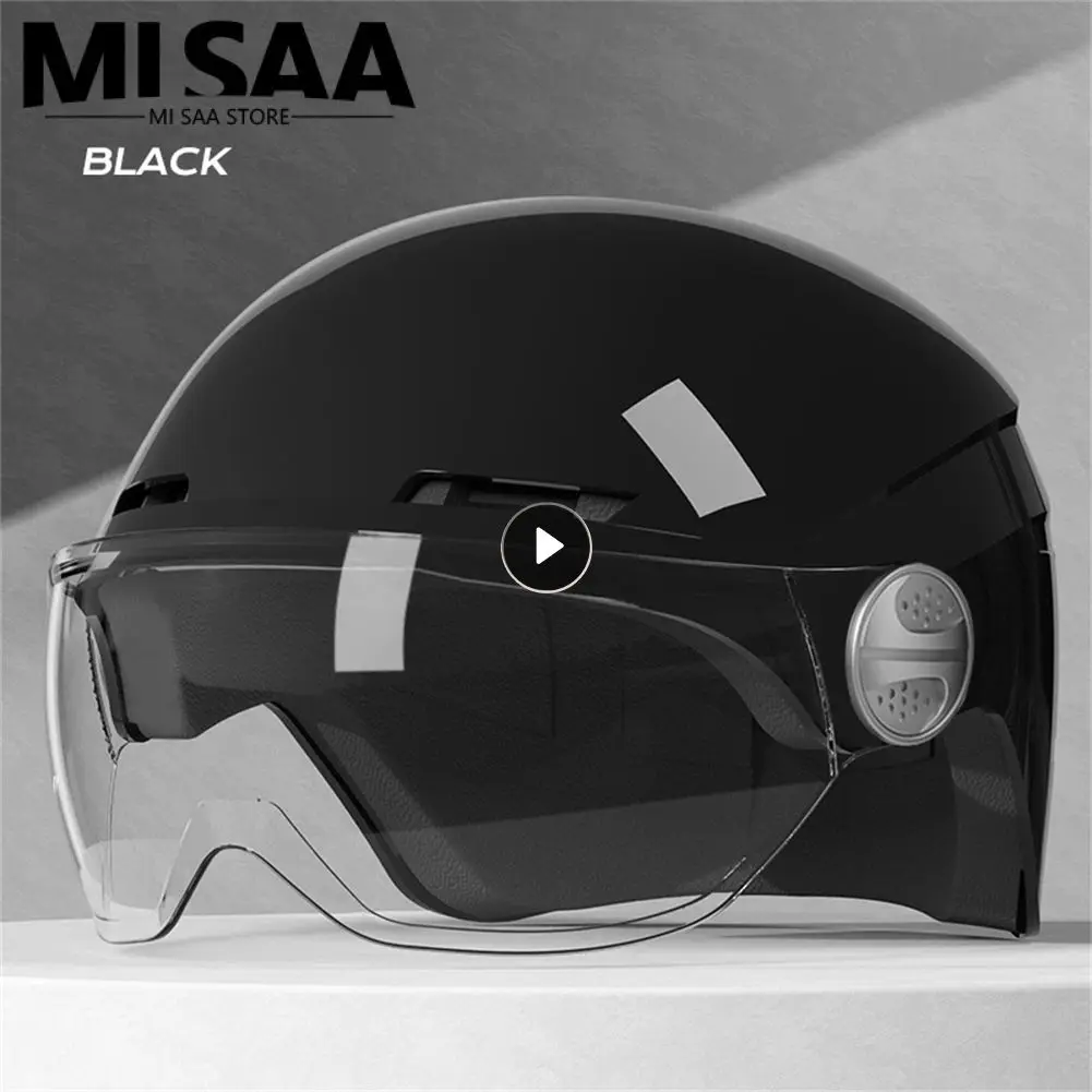 

Electric Men Motorcycle Half Face Motorcycle Helmet Motorbike Helmets Men Women Unisex Scooter Summer Helmet White Woman