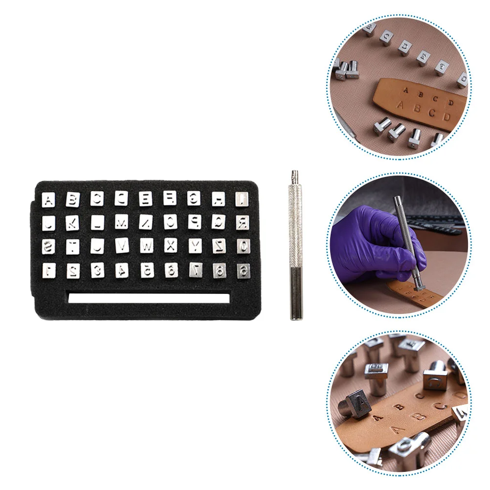 

1 Set of Leather Alphabet Stamper diy Punch Leathercraft Kit Leather Craft Tool