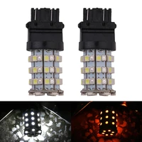 2x 60 led 3528 smd dual color switchback white amber turn signal led light bulbs 3057 front turn signal light