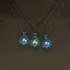 Светящиеся светящиеся ожерелья с подвеской в виде лотоса для женщин и мужчин, подростковое модное подвесное ожерелье 2021, Модная бижутерия в подарок