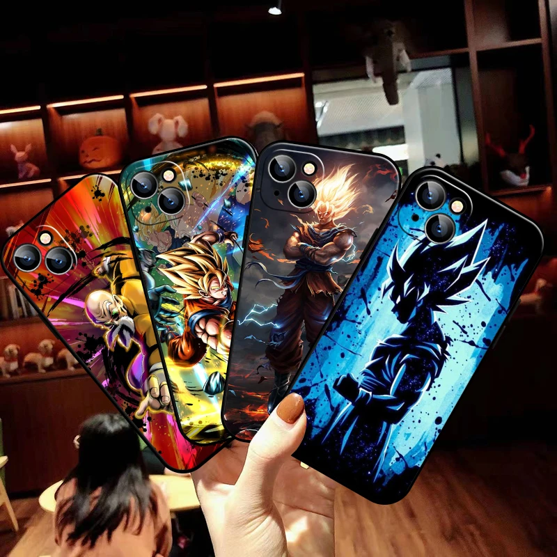 

Dragon Ball Anime Phone Case For Funda iPhone 11 12 13 Pro Max Mini X XR XS Max SE 2020 6 6s 7 8 Plus Coque Soft Carcasa