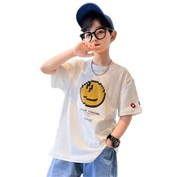summer kids boys t shirt teenagers casual cotton short sleeve cartoon t shirt tees tops fashion boys clothes for age 5 14years