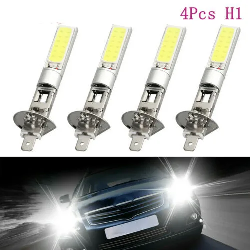 

4pcs/pack White H1 LED Headlight H1 Fog Light Auto Bulb SMD 6000LM 100W 6000K High Low Beam Light Super-Bright Waterproof