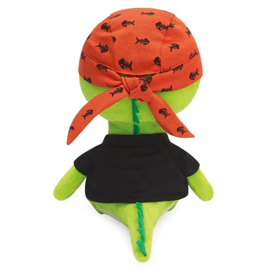 Мягкая игрушка Крокодильчик Кики в черной футболке и бандане оригинальный BUDI BASA