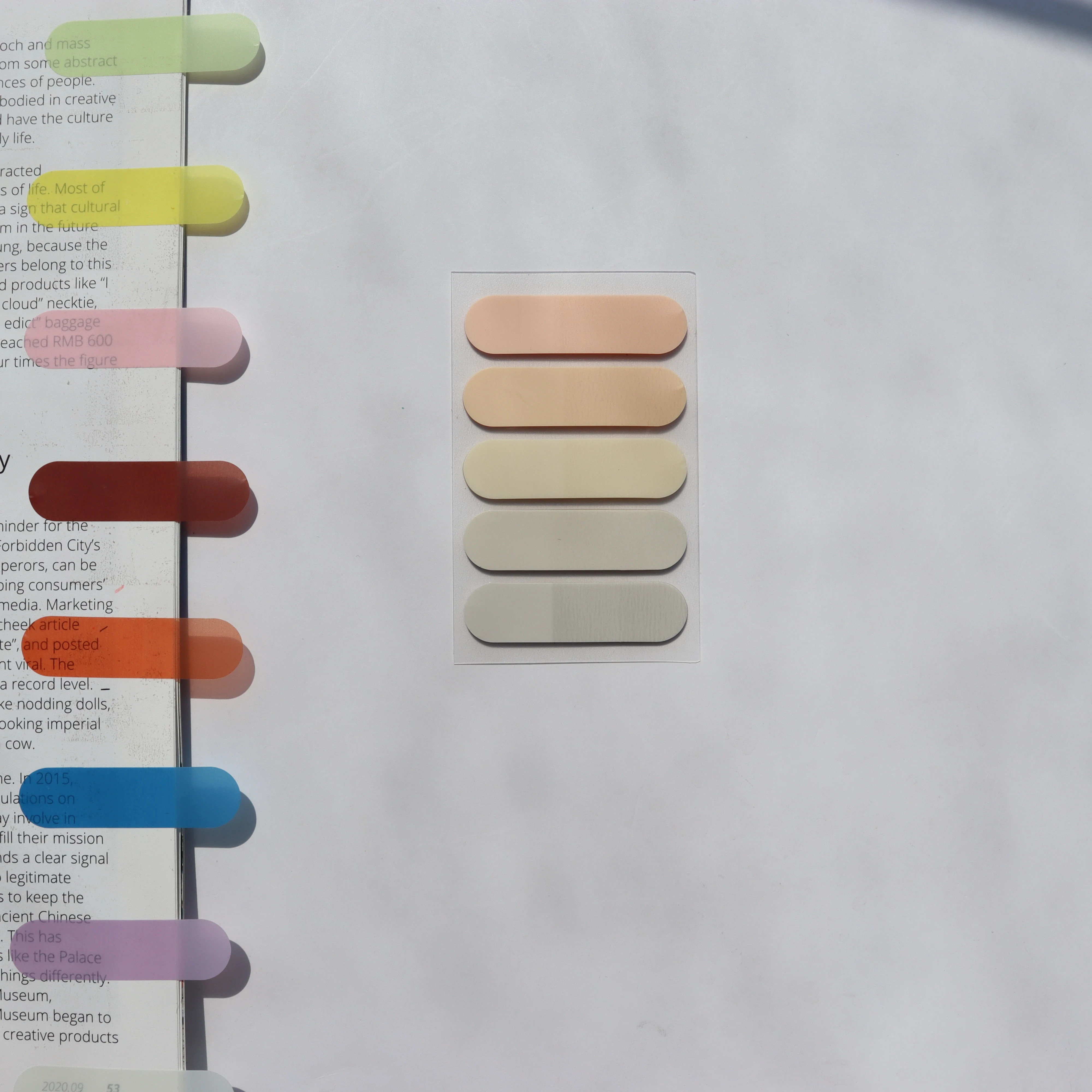 

Прозрачные самоклеящиеся книжные маркеры