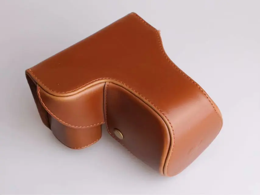 Кожаный чехол для фотоаппарата ремешок смартфона Sony с объективом 18-55 мм - купить