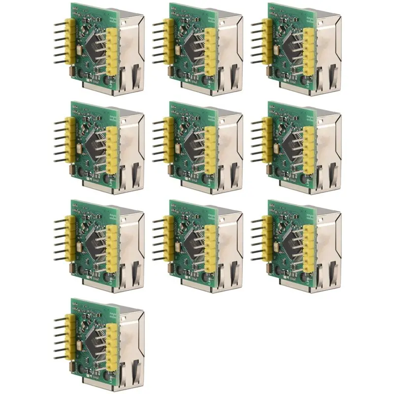 Фото 10X W5500 Ethernet-модуль с интерфейсом SPI, совместимый с протоколами Ethernet/TCP/IP, модель Wiz820io-B12B №1