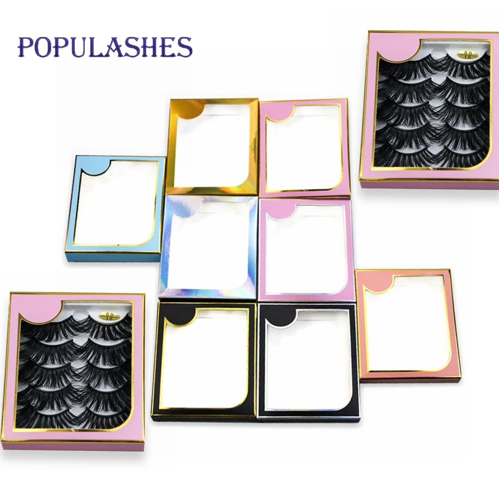 Коробка для хранения ресниц норковая 5D 25 мм пустая упаковка с лотком оптовая