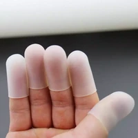 finger protectors 5pcsset white anti scald silicone finger cap cover sleeve finger protection for kitchen barbecue home tools